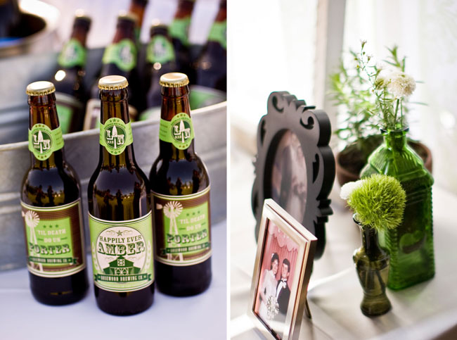 wedding beer bottles with custom labels
