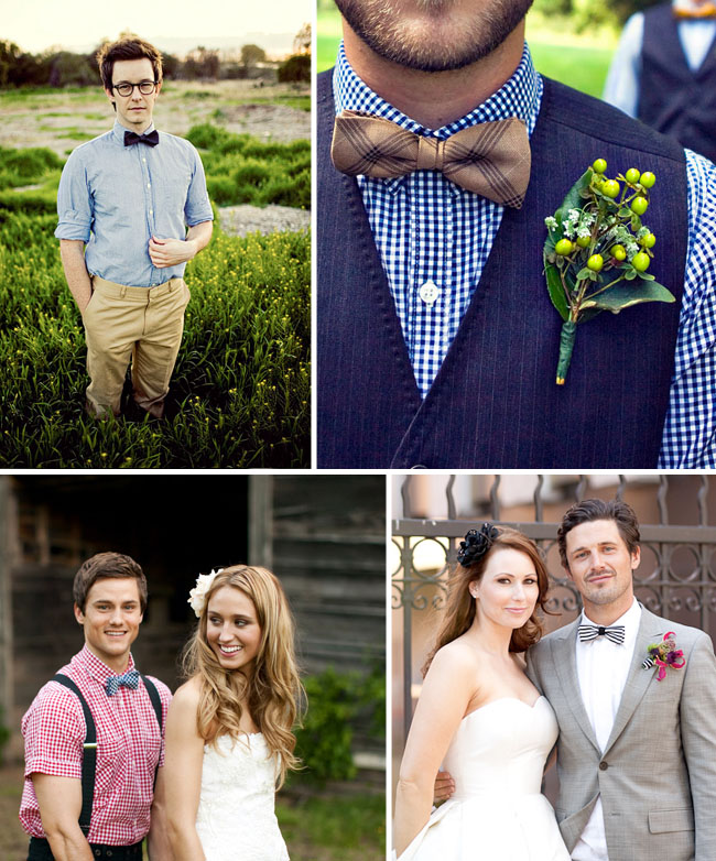 Wedding Trend Fun Bow Ties for the Groom