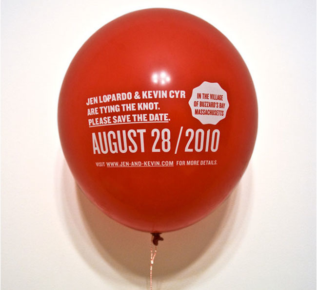 save the date invites with balloon Both Save the Dates via FPO