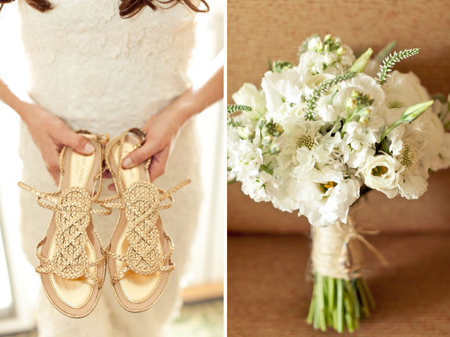 white rustic wedding bouquet