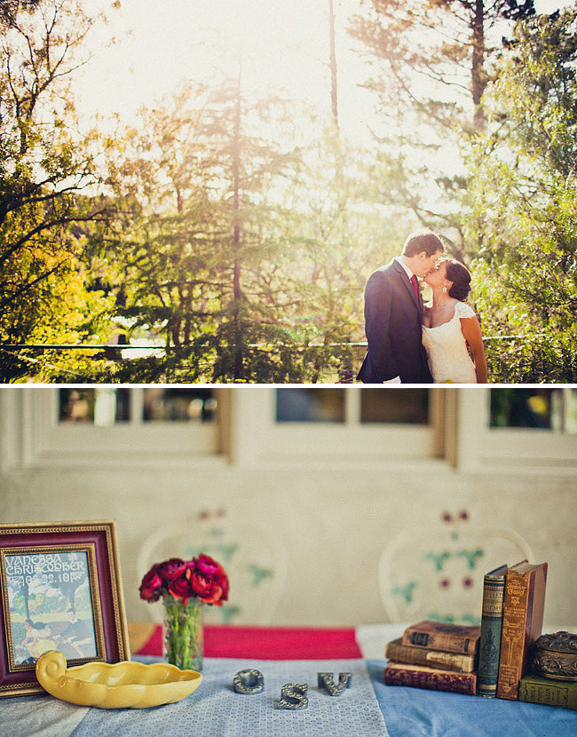 outdoor california wedding With a tight budget in mind and creativity at 