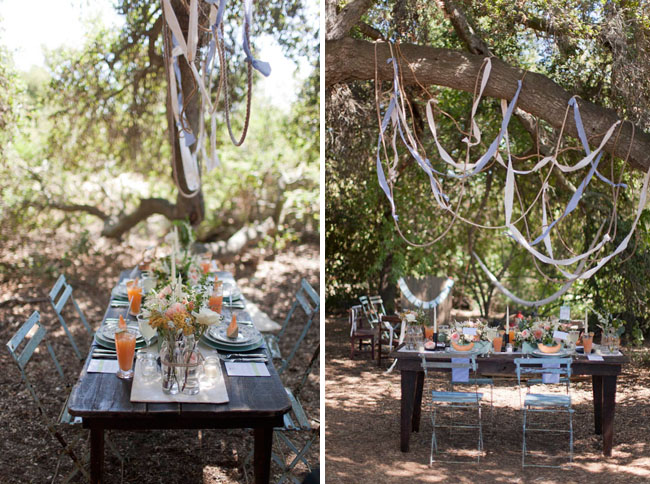 outdoor wedding reception Our goal was to take the rustic atmosphere 