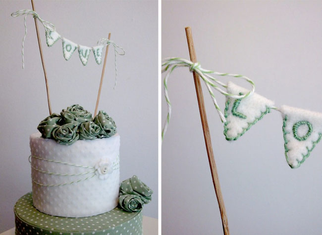 Etsy seller Kiki La Ru sells her creations for mini cake buntings and even 