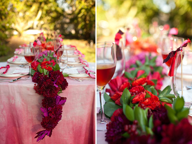 pink watercolor tablecloth pink wedding reception ideas