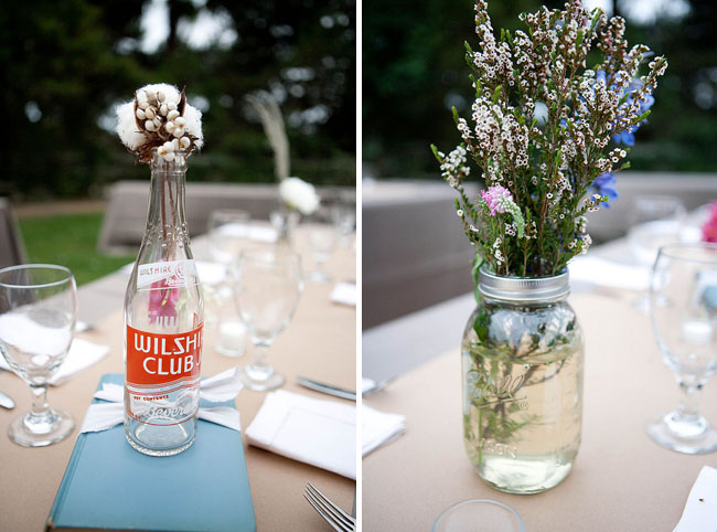 wildflowers for wedding centerpieces vintage 