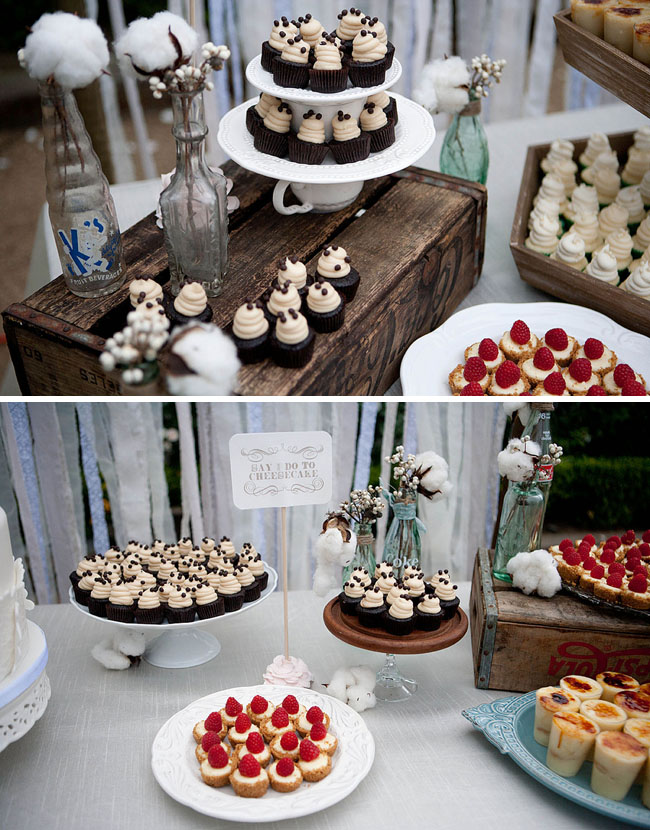 mini desserts wedding cheesecake