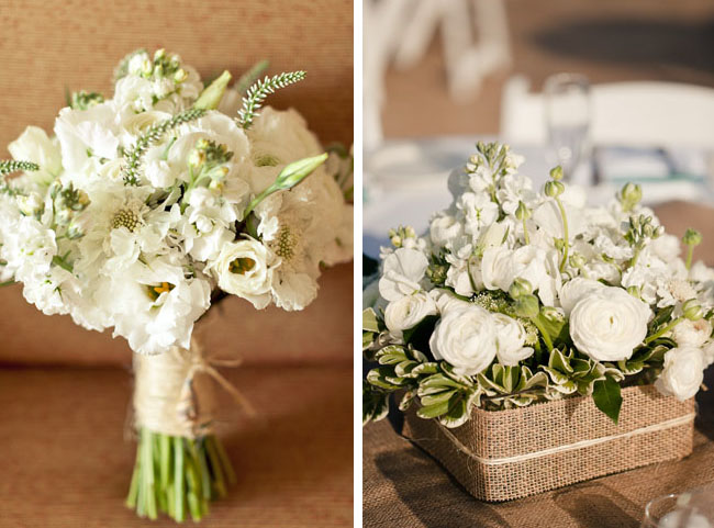 I loved this all white bouquet for a beach wedding Bouquet by Karen White