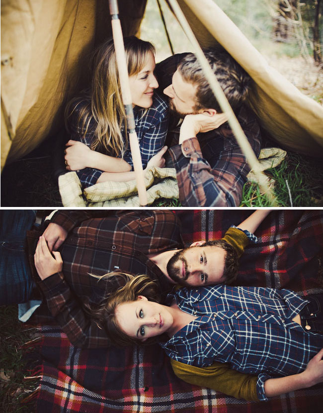 This sweet camping session photographed by Shannen Norman was perfect for