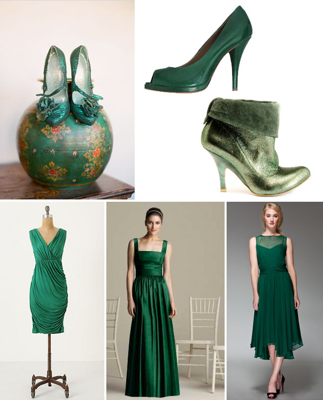 green wedding shoes Top left shoes are irregular choice with photo by 