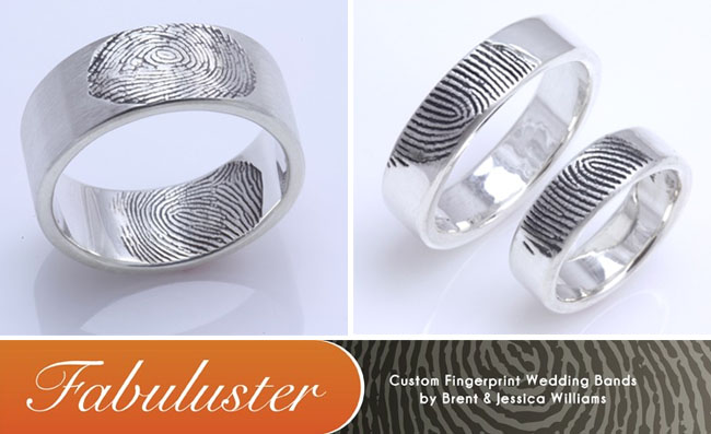 fingerprint wedding rings And if you are looking for more wedding vendors 