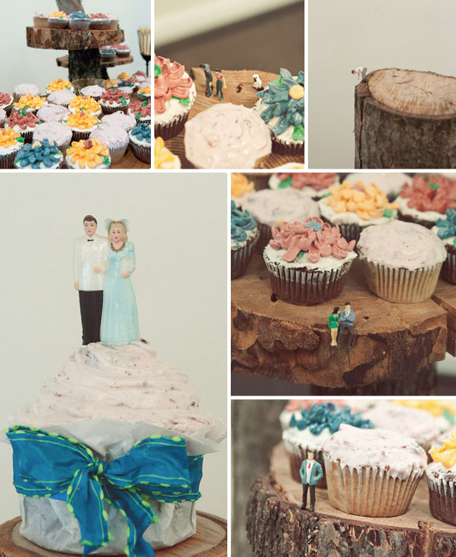  numbers and stands for our Terrarium center pieces cupcakes at wedding
