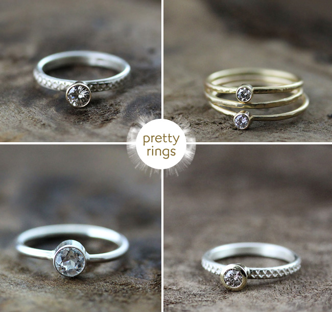 unique ecofriendly wedding rings Who doesn't love pretty rings