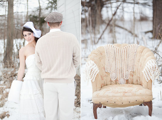 Outdoor Whimsical Winter Wedding Inspiration