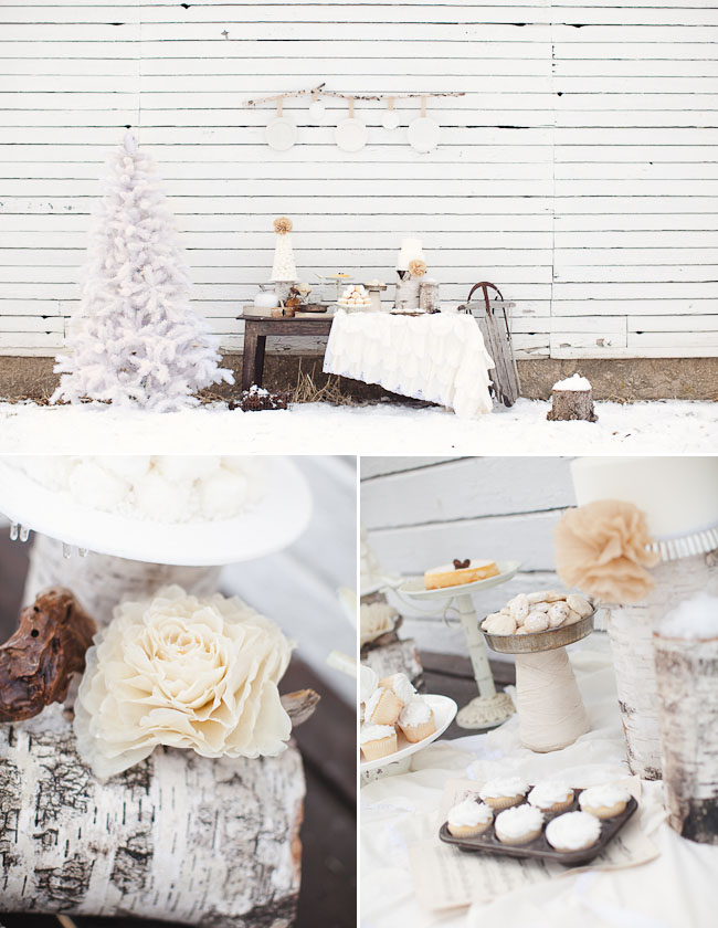 Outdoor Whimsical Winter Wedding Inspiration | Green Wedding Shoes ...