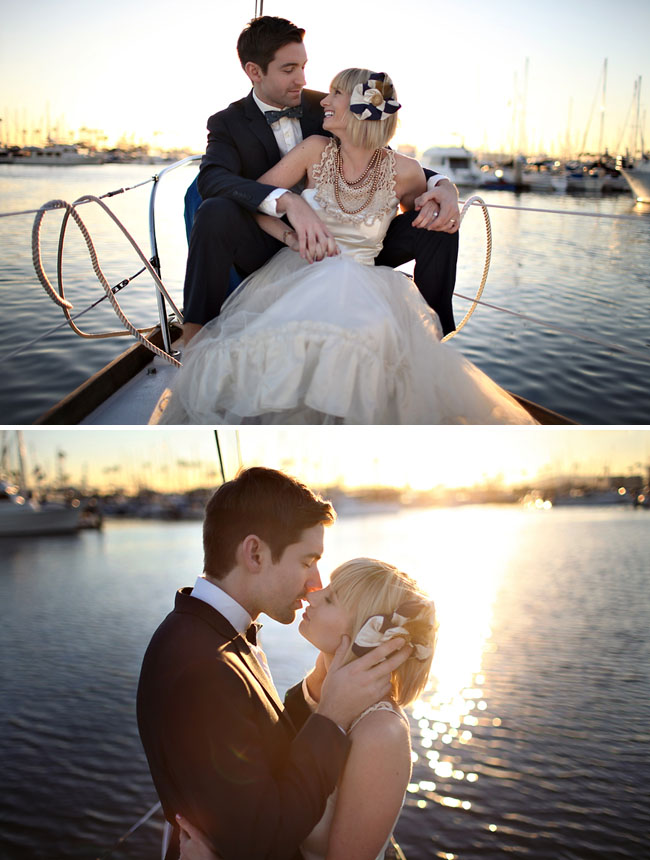 This nautical wedding shoot was styled by Kelly Makes Things 