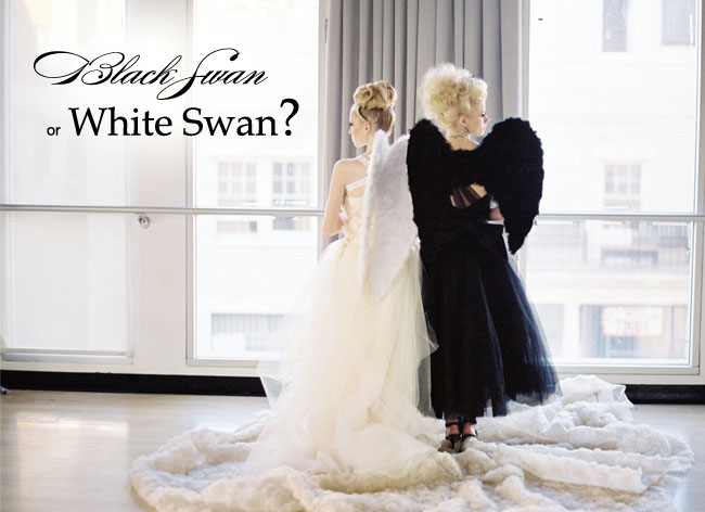 black swan wedding ideas
