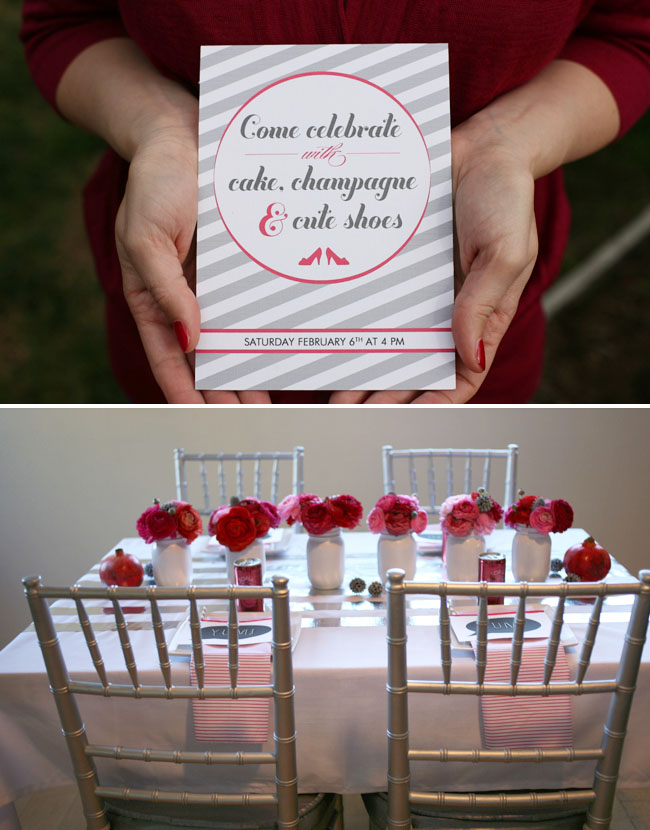 bridal party table I designed this invite for the party and you can 
