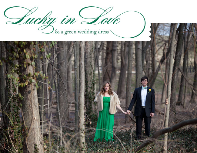 Their engagement session with this green vintage dress is the perfect 