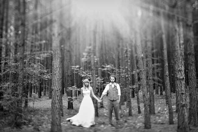 wedding in the trees