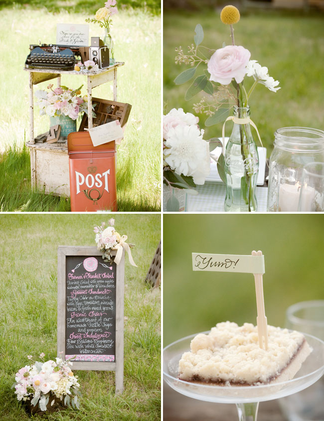 And the pretty photos They are by the lovely Krista Mason chalk menu ideas