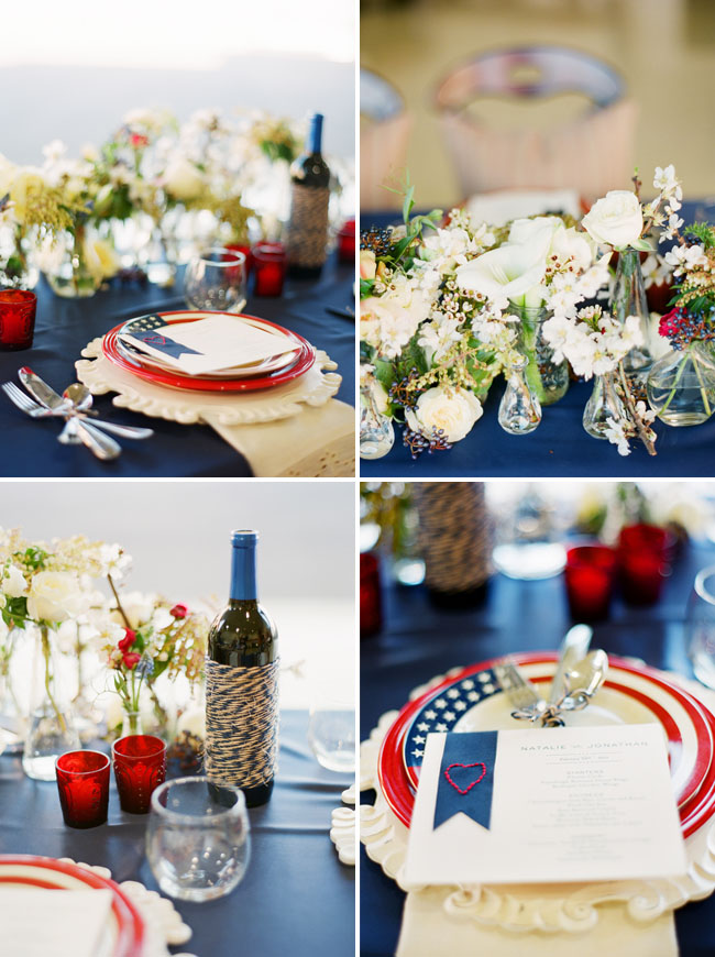 Cheap Garden Supplies Red White And Blue Wedding Decorations