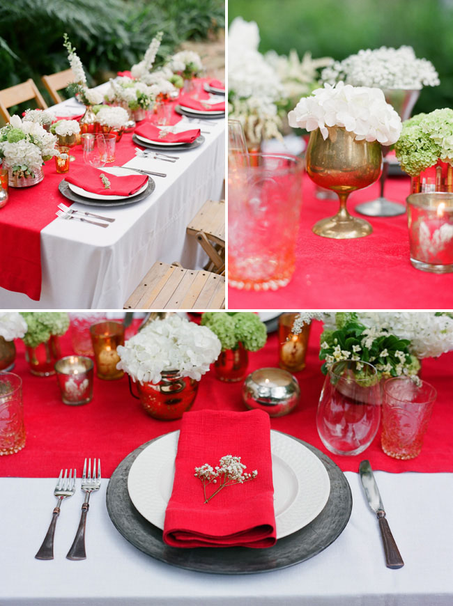 wedding table with