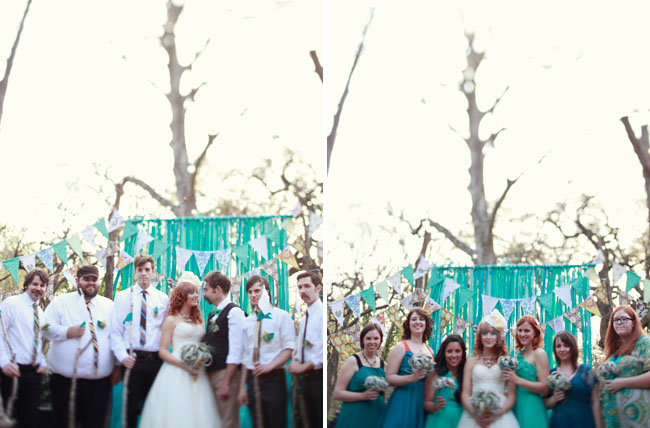 outdoor austin wedding Each of the groomsmen wore a simple white button up 