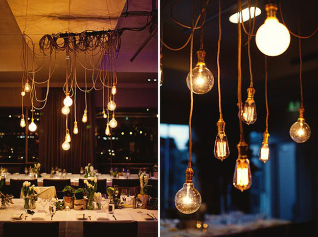 light bulbs hanging for wedding Stunning From this wedding photographed by 