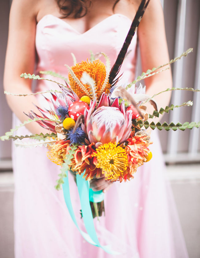 pink and yellow wedding bouquet Such a gorgeous bouquet love all the