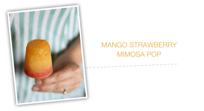 mango strawberry mimosa popsicle