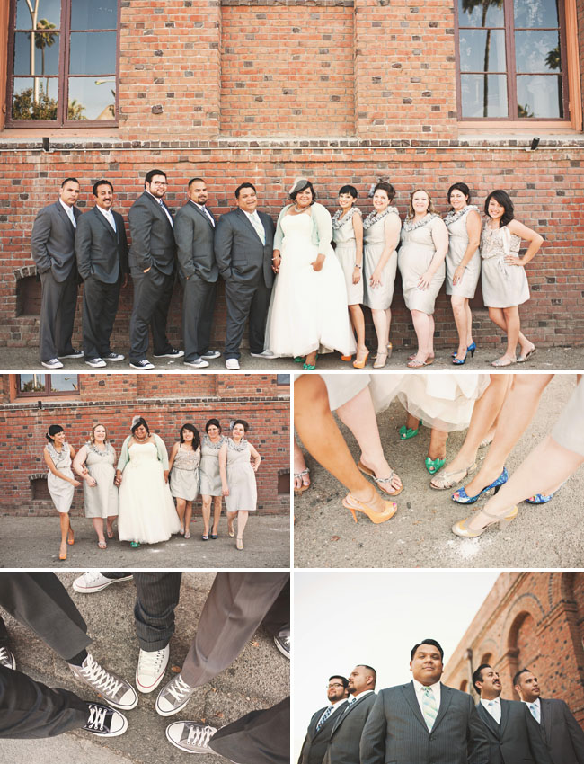 modern wedding party Since we were working with a fairly modest budget for