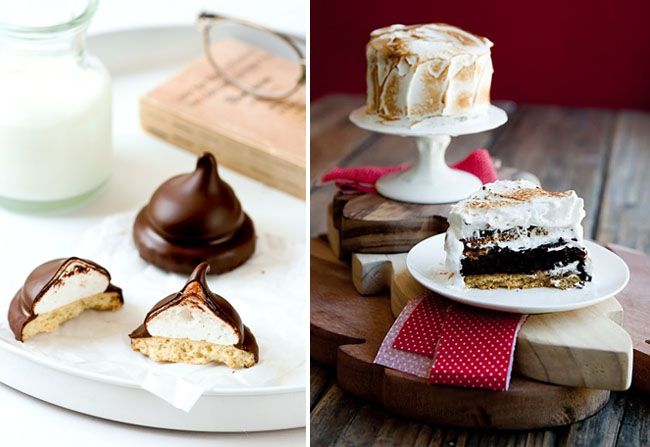 So super cute for a wedding a s'mores kiss and a s'mores cake 