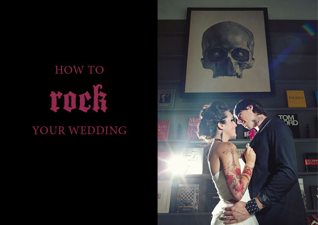 This is for the couple that loves rock'n' roll and tattoos