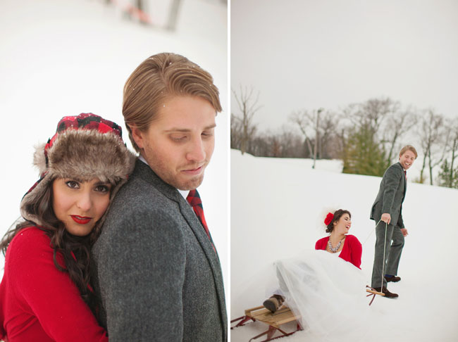 Winter Wedding Ideas Fun in the Snow