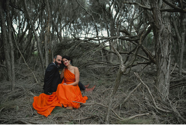 orange wedding dress Both Kirsty Matt have a profound love of the 