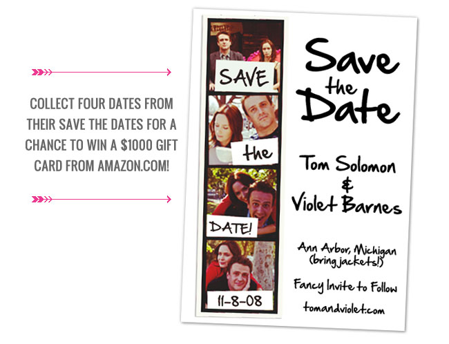 The FiveYear Engagement Save the Date Sweepstakes for a 1000 Gift Card at