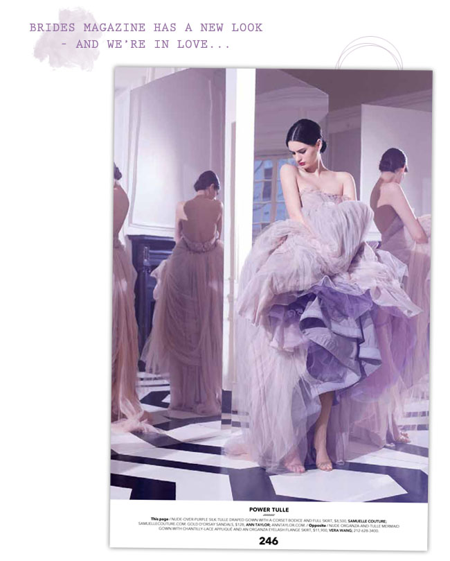 Brides Magazine Purple Dress