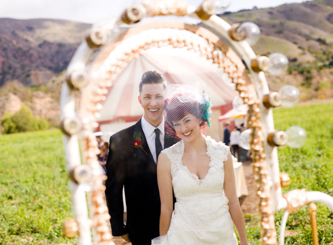 An amazing vintage circus themed wedding featured on Green Wedding Shoes 
