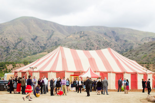circus big tent wedding