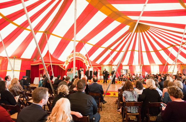 circo grande tenda de casamento