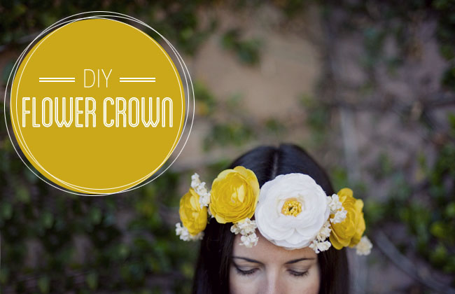 Here is a fun DIY to make your own flower crown