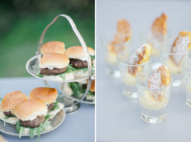 mini burger wedding foods