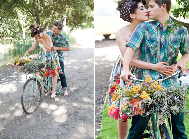 photoshoot ides for couples, vintage bicycle photo shoot