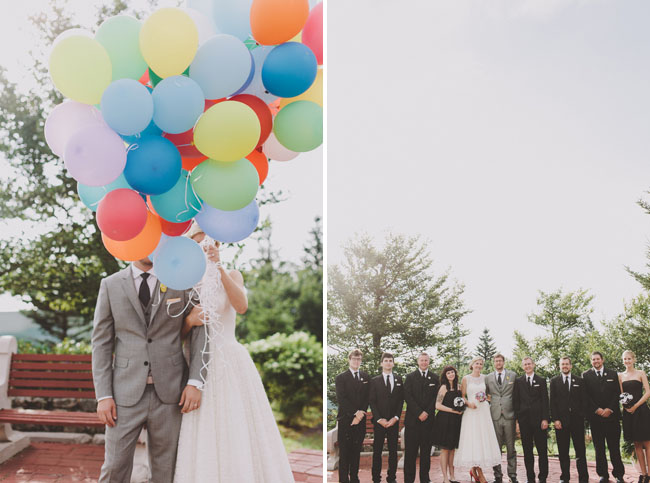 balões noiva e do noivo