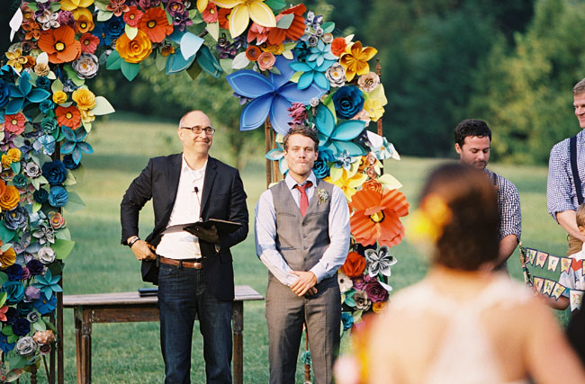 paper flower wedding