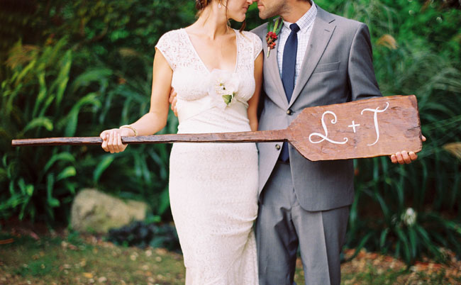 bride and groom oar