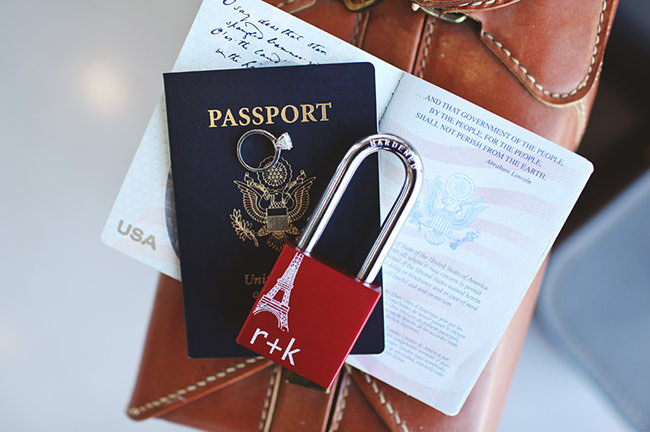 passport and lock