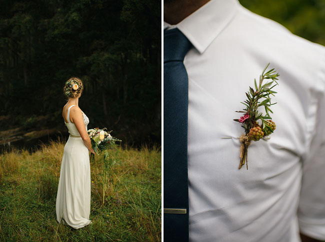rustic boutonniere 2
