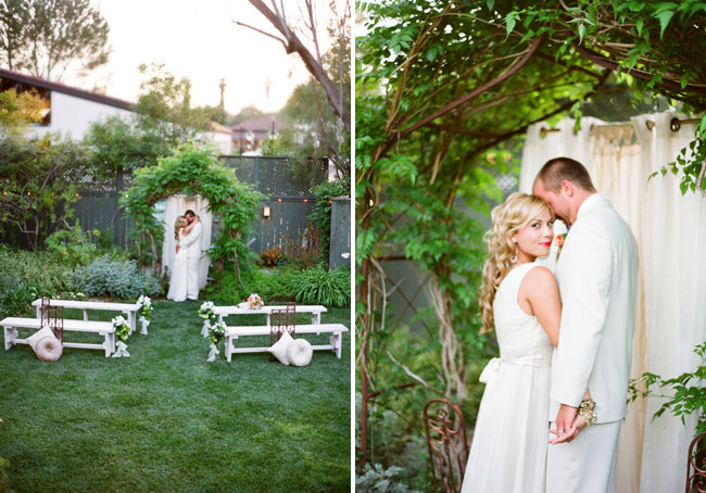 wedding in a garden