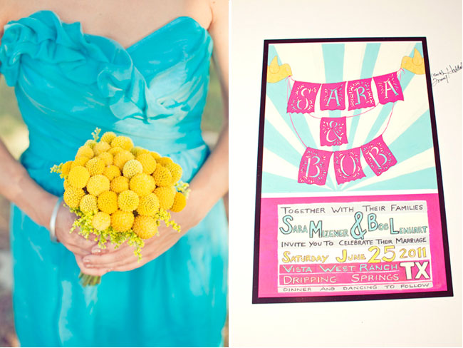 yellow bridesmaid bouquet